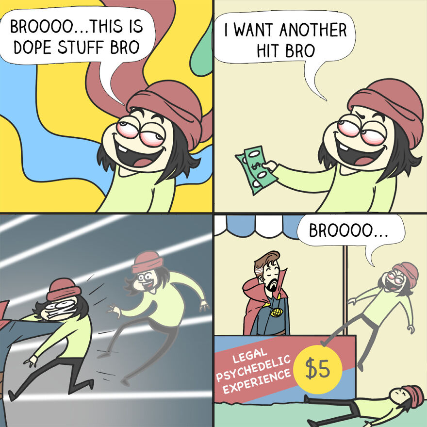 Artist’s New Hilariously Crazy Comics For People Who Loves Dark Humor (43 Pics)