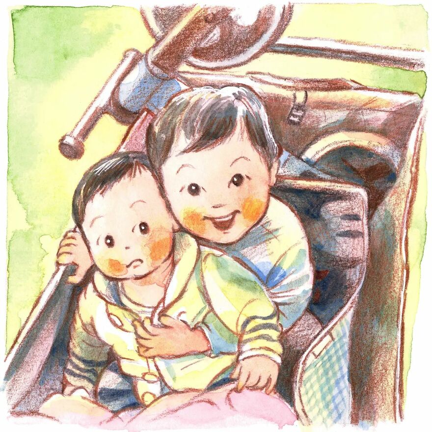 Japanese Artist Draws The Simplicity And Warmth Of People In Their Everyday Lives