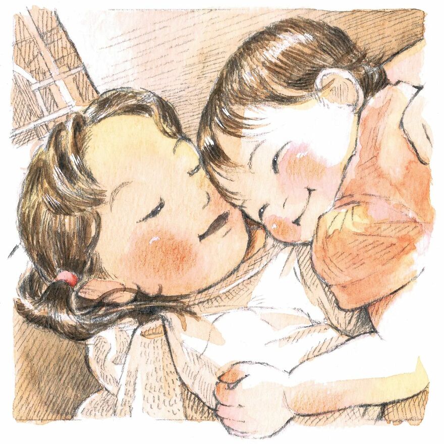 Japanese Artist Draws The Simplicity And Warmth Of People In Their Everyday Lives