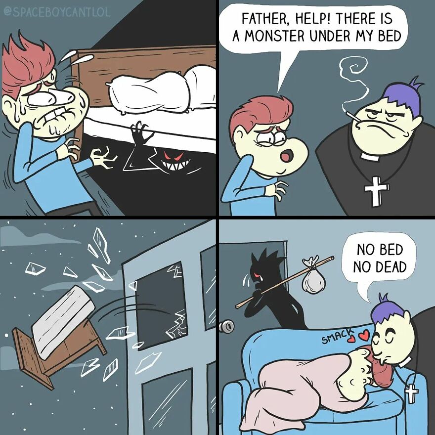 Artist’s New Hilariously Crazy Comics For People Who Loves Dark Humor (43 Pics)