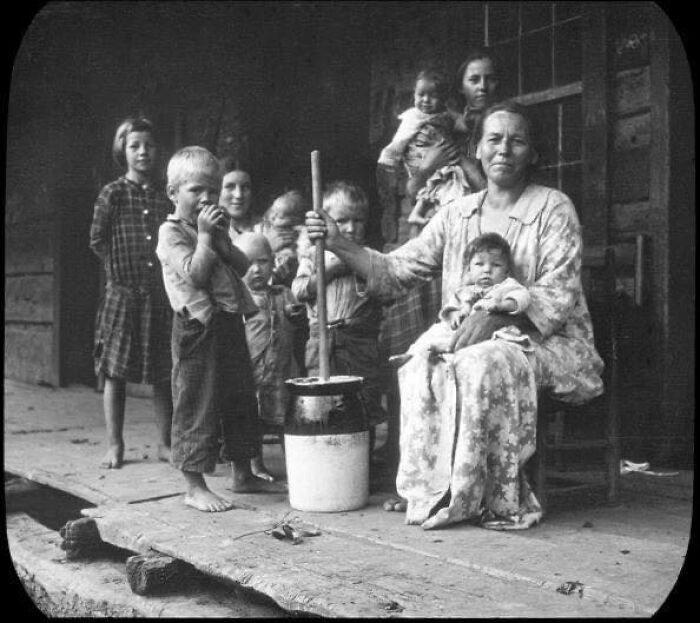 Butter-Making In Appalachia, 1917