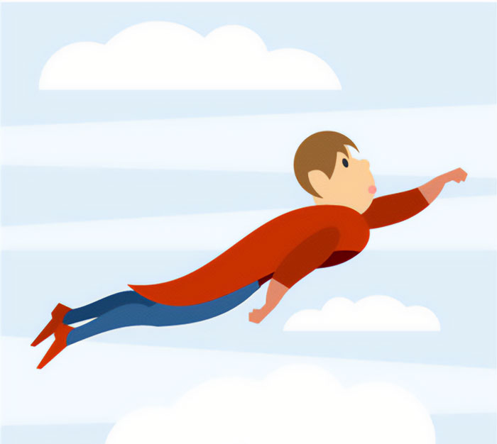 Flying Like Superhero