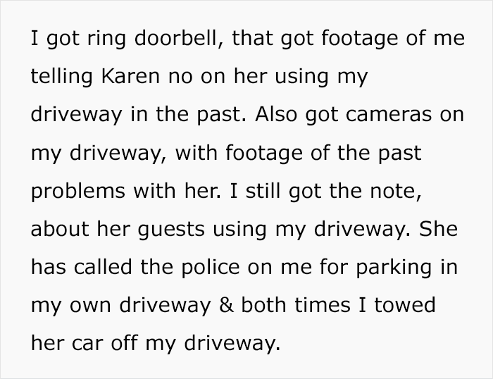 Karen Leaves A Note Saying That Her Guests Will Park In This Woman's Driveway, But She's Not Having It Karen Leaves A Note Saying That Her Guests Will Park In This Woman's Driveway, But She's Not Having It