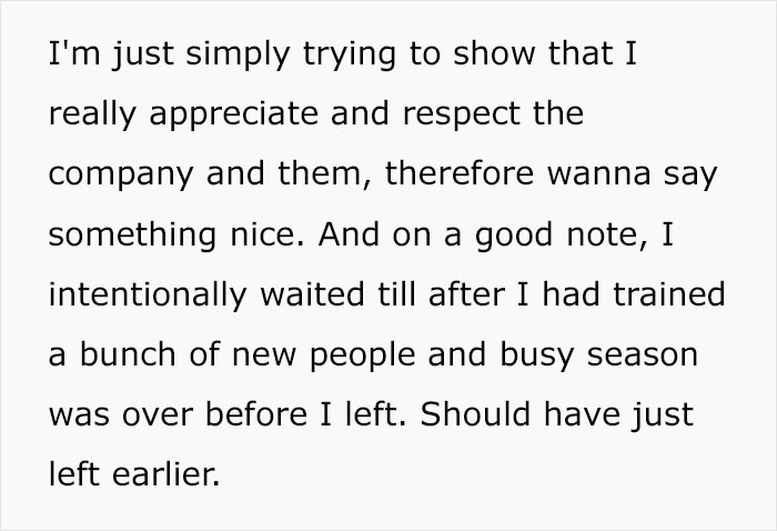 Woman Hands In "Heartfelt" And "Genuine" 2 Weeks' Notice, Gets Insulted In Front Of Her Whole Team Woman Hands In "Heartfelt" And "Genuine" 2 Weeks' Notice, Gets Insulted In Front Of Her Whole Team