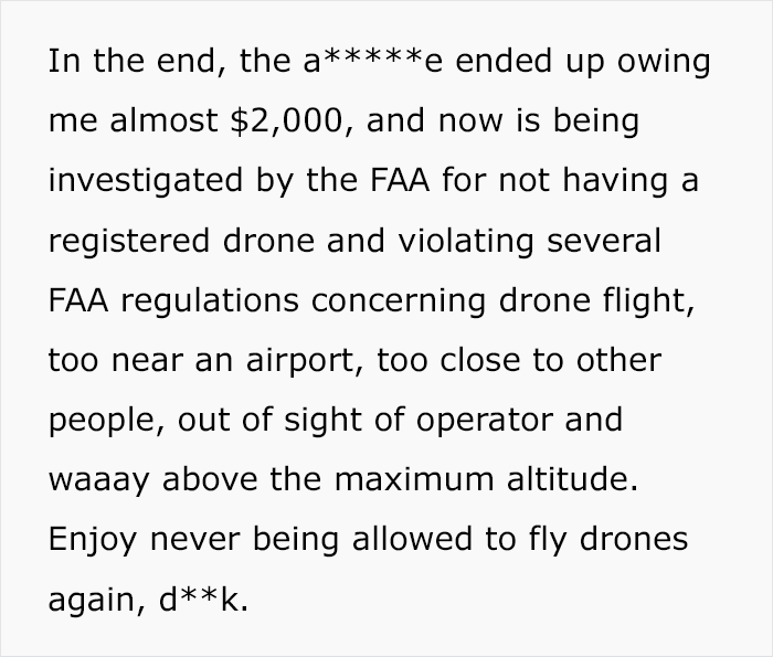 A Jerk Sues Neighbor Because His Dog Destroyed His Expensive Drone, Embarrasses Himself In Court