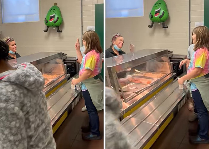 Teacher Notices Students Struggling To Communicate With Deaf Cafeteria Worker, Decides To Teach Them Sign Language Teacher Notices Students Struggling To Communicate With Deaf Cafeteria Worker, Decides To Teach Them Sign Language