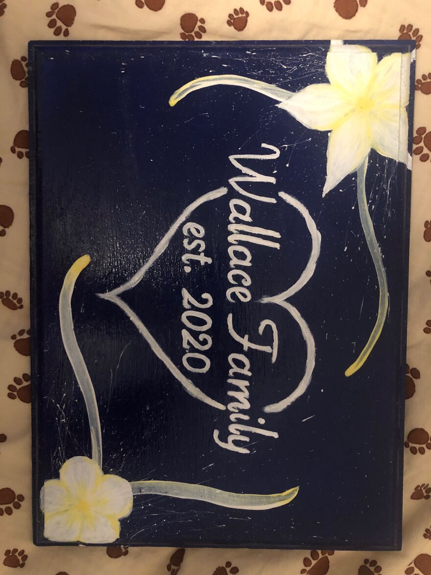 My First Valentines Gift To My Husband, In Our Wedding Colors!