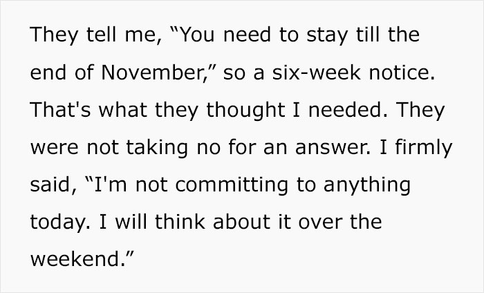 Woman Hands In "Heartfelt" And "Genuine" 2 Weeks' Notice, Gets Insulted In Front Of Her Whole Team Woman Hands In "Heartfelt" And "Genuine" 2 Weeks' Notice, Gets Insulted In Front Of Her Whole Team
