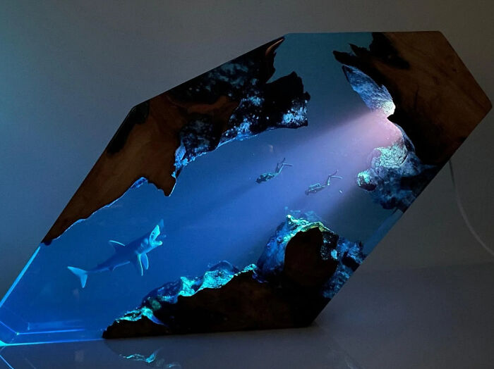 Shark Night Light Made By Me!