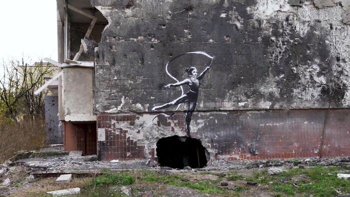 Banksy Comes Back With 7 New Wall Arts In Ukraine And They Touched People&rsquo;s Hearts