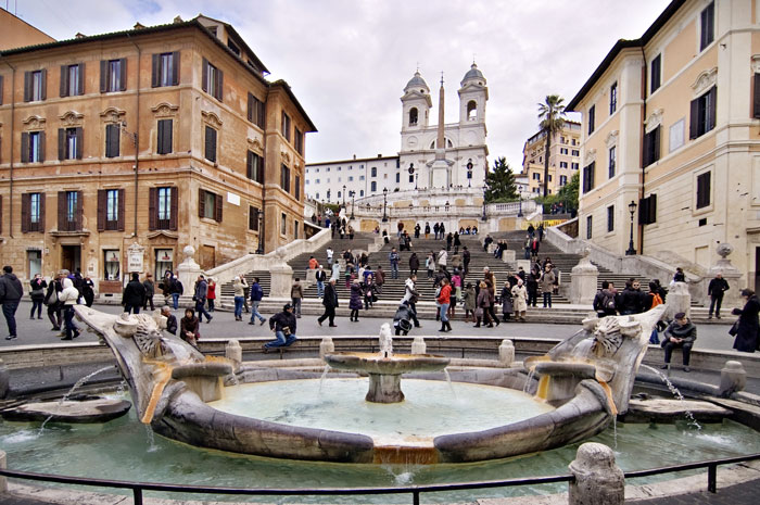 Spanish Steps In Rome, Italy