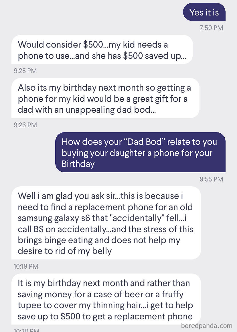 Somehow Buying The Phone I’m Selling Will Help With This Guys “Dad Bod” & “Thinning Hair”