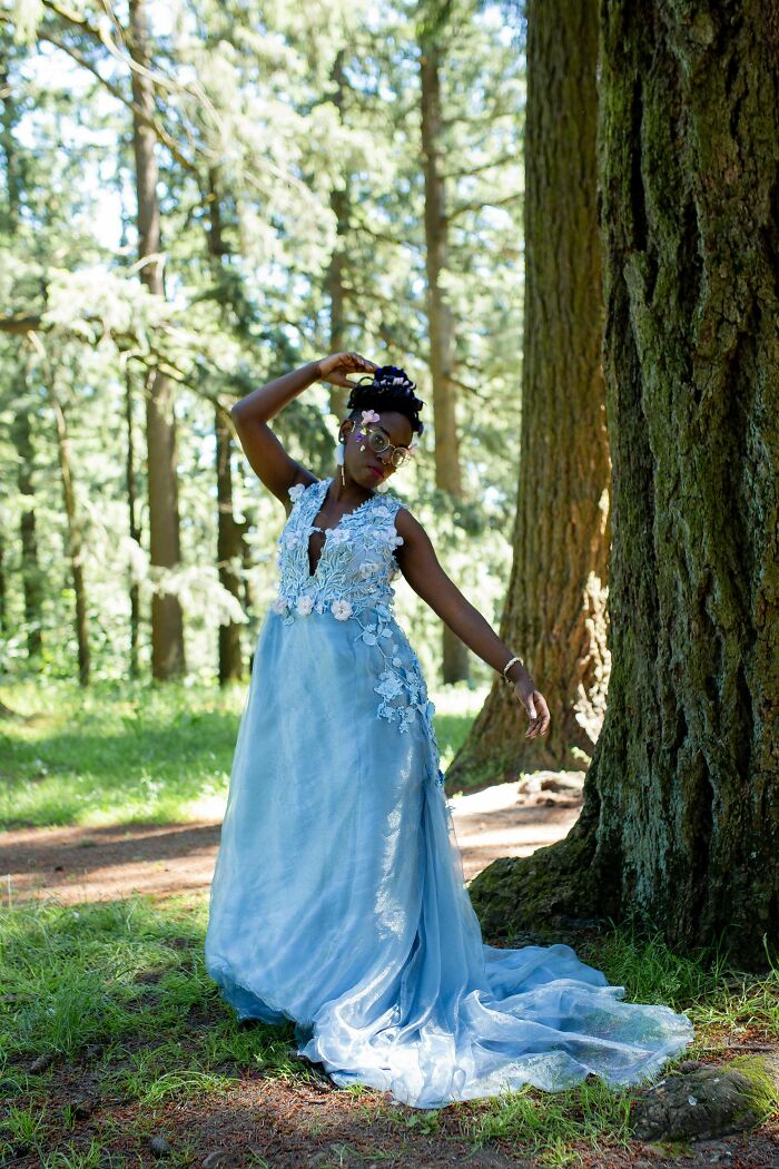 After Over 2+ Years Of Work, My Dream Blue Wedding Dress Made It Down The Aisle!!