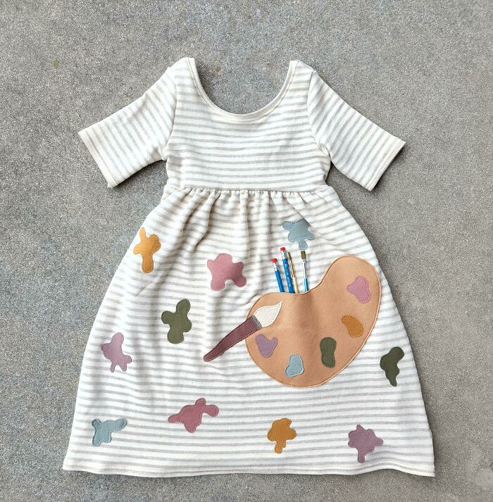 First Day Of Kindergarten Dress For My Little Artist