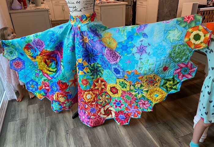 Not Sure How Many Of You Are Quilters — I Made This Quilt Skirt For My Guild’s Challenge This Year