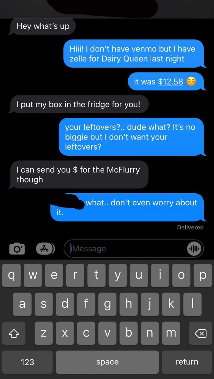 Had A Normal Hang With My Friend Last Night, We Got Food And Put It On One Tab (Mine) To Make It Easier