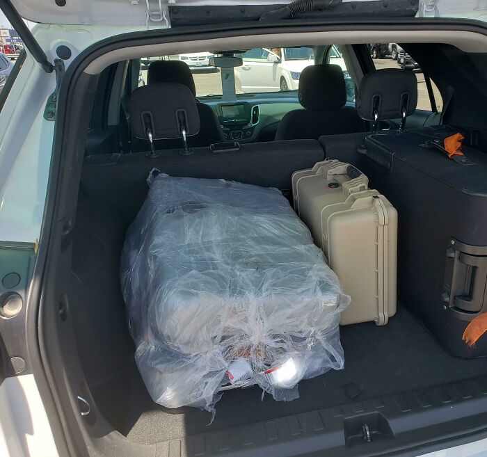 If You Ever Wondered About The Results Of Airline Workers Throwing Bags, This Is The Surprise You Get At Luggage Claim. And Lots Of Dirty Clothes