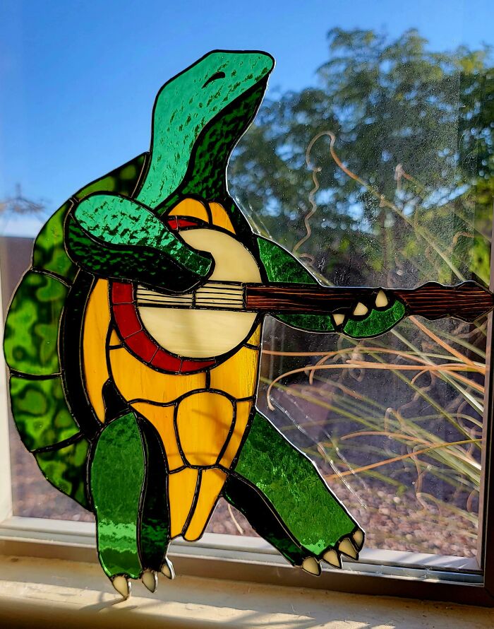 Been Wanting To Do This Guy For A While And I Think It's My Favorite Piece Of Glass I've Done So Far