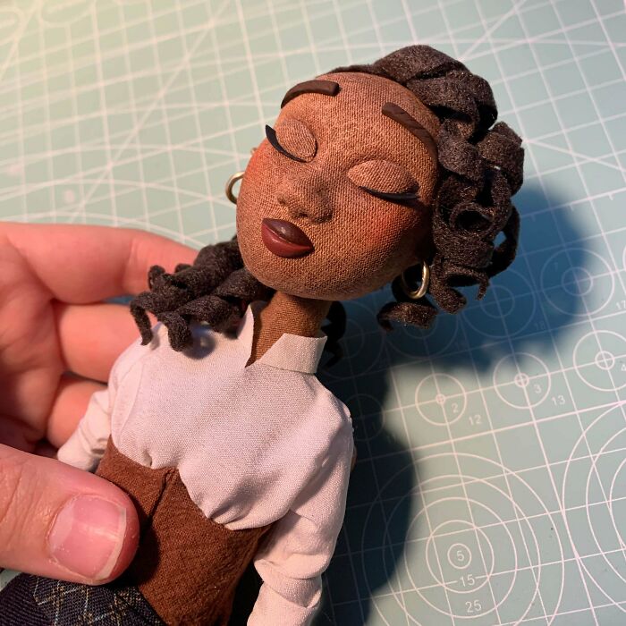 A Stop Motion Puppet I Made For Someone! She Was Made From Milliput, Balsa Wood, Wire, Latex And Fabric