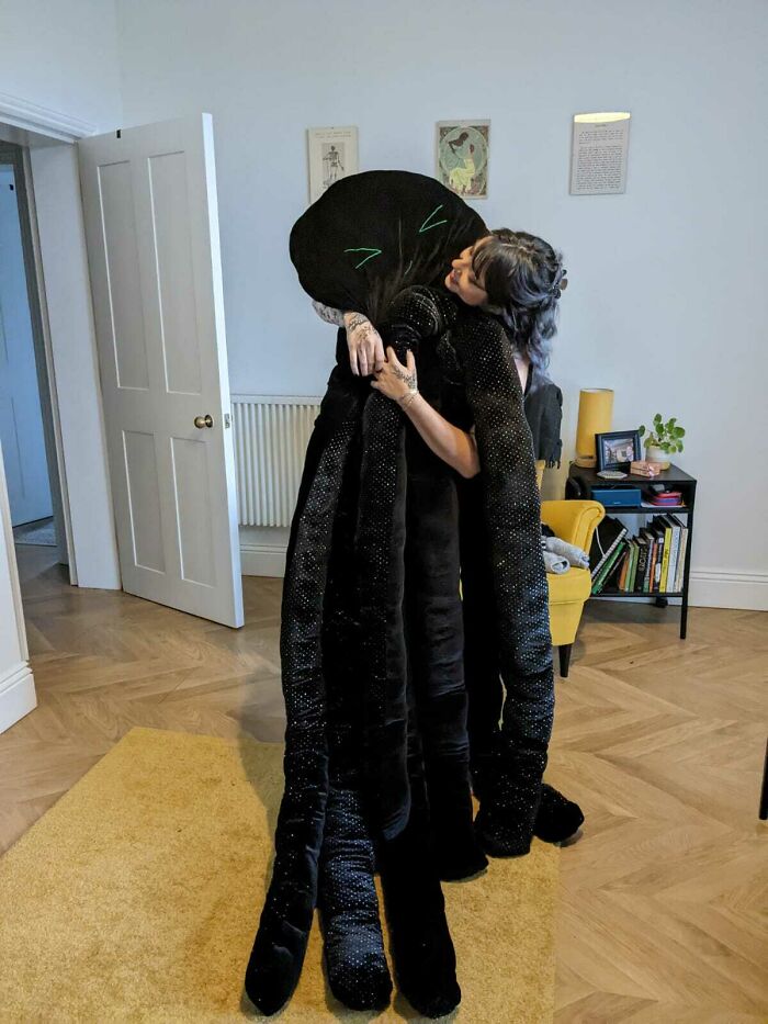 I Made A 7ft Long Octopus Plushy. He's Called Octopus Prime, And He's The Most Ridiculous Thing I've Made This Year