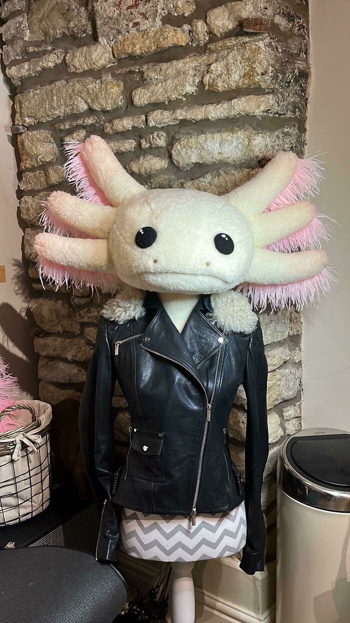 Making An Axolotl Head For Your Mannequin Counts As Craft, Right?