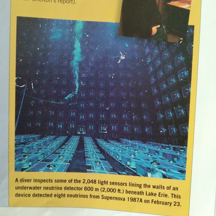 Lone Diver Beneath Lake Erie, Inspecting Sensors