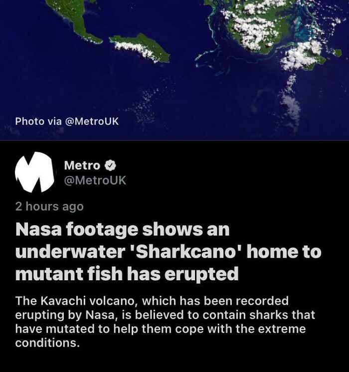 NASA footage reveals underwater Sharkcano eruption, a frightening ocean site home to mutant fish near Kavachi volcano.