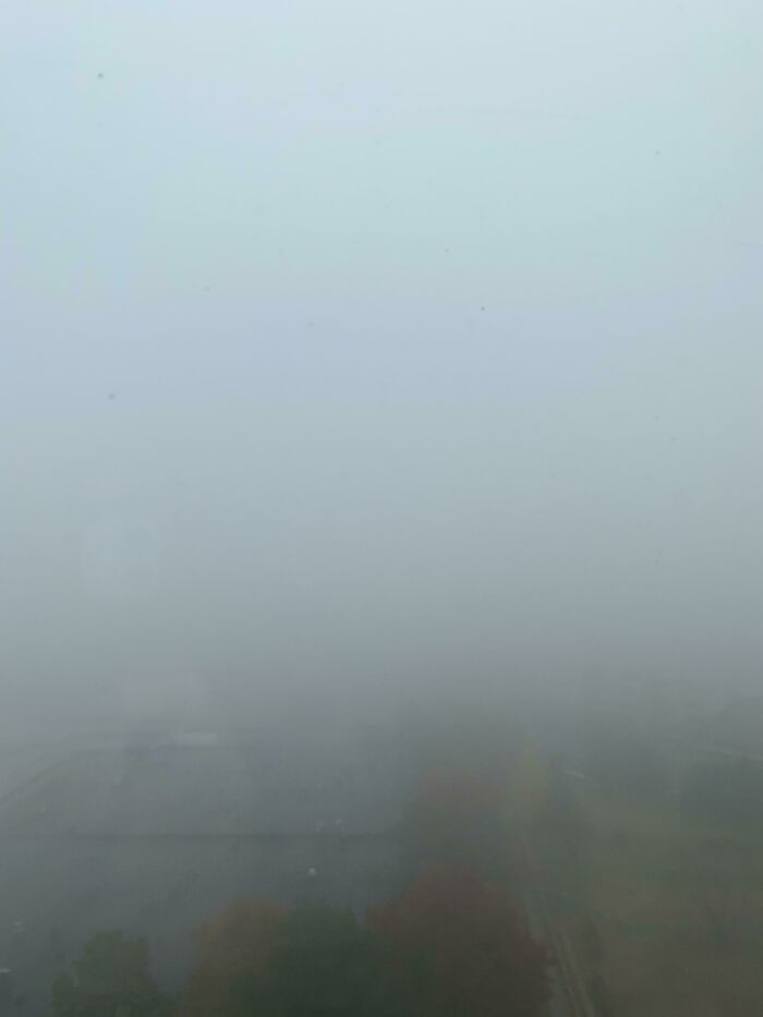 The View From My Apartment When The Air Quality Is Almost 300