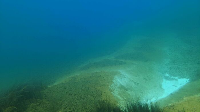 Kayaking In A Lake With No Fish, 60m/196feet Deep In Some Areas