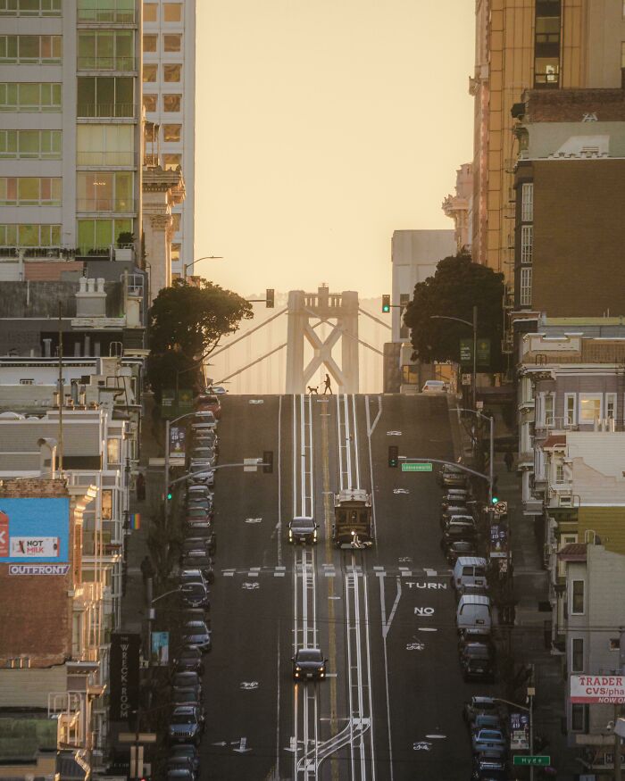ITAP Of Someone Crossing The Street In San Francisco