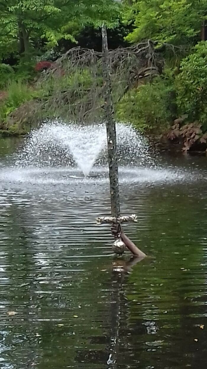 Creepy Lady Of The Lake Statue In Shrewsbury