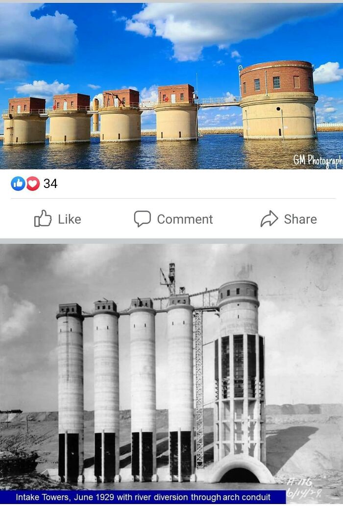 The Hydro Electric And Bypass Intakes For Lake Murray In South Carolina, Popular Fishing Spot Too But I Don't Even Like Taking The Boat Near Them
