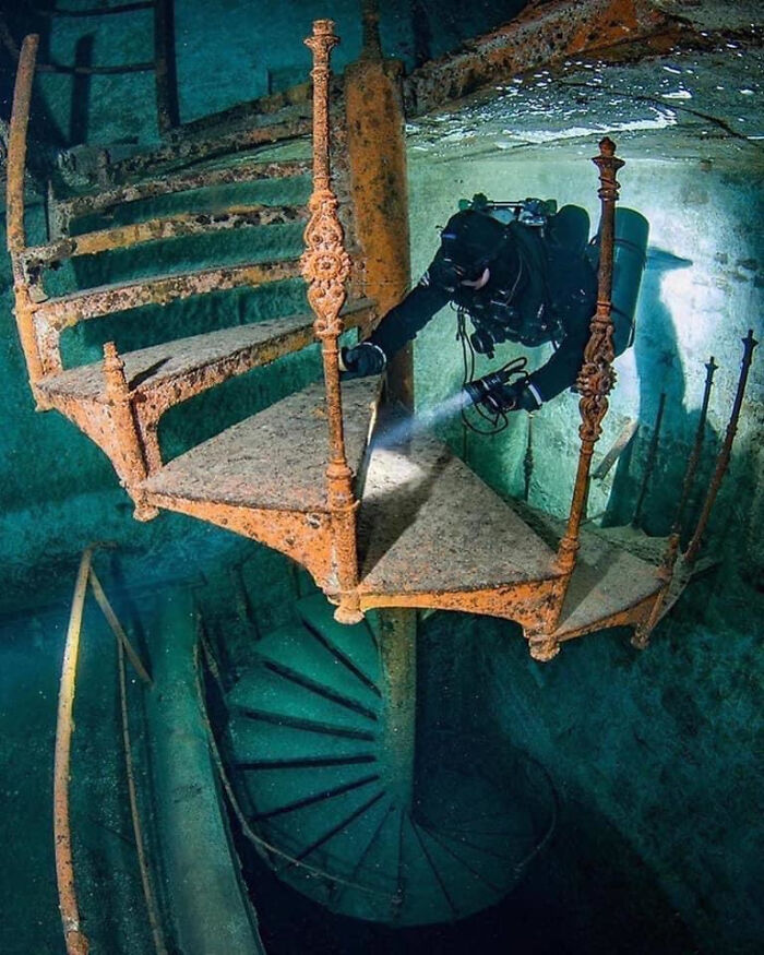 Flooded Beer Brewery Under Kőbánya, Budapest, Hungary