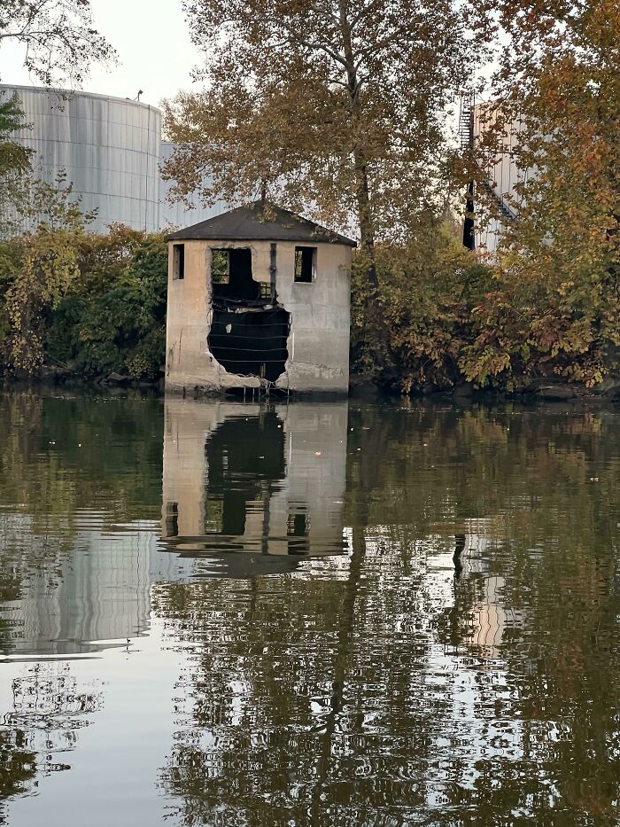 I Always Pass This On The River. Creeps Me Out Thinking What May Be Inside