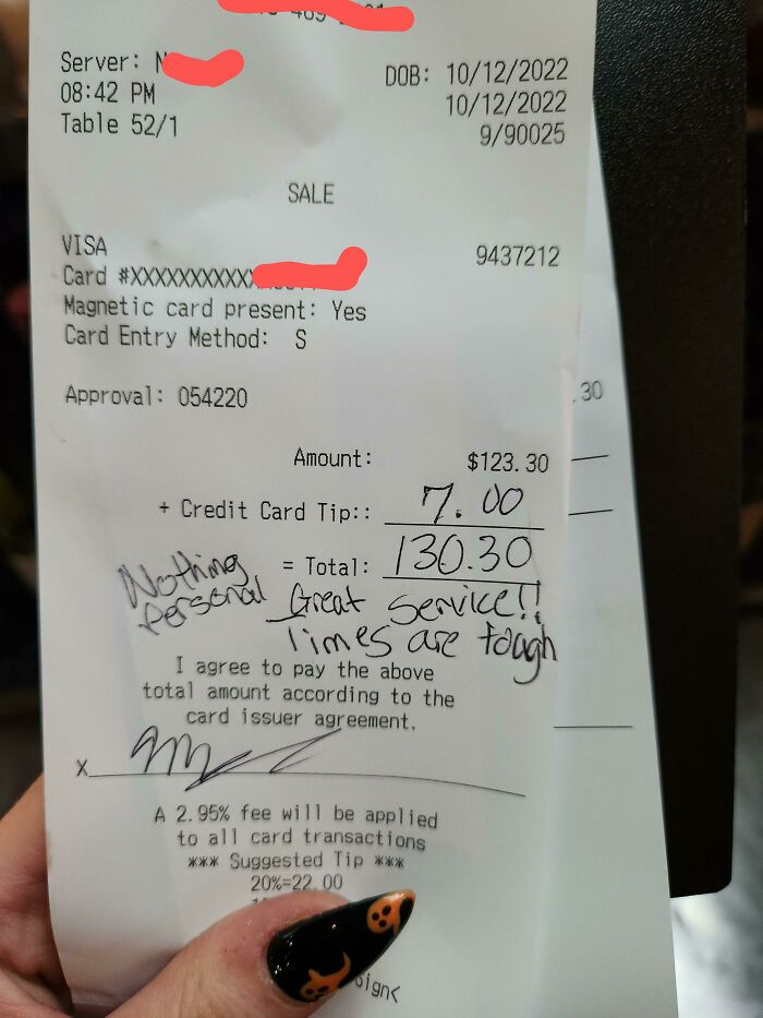 A Fellow Server Got Hit Tonight