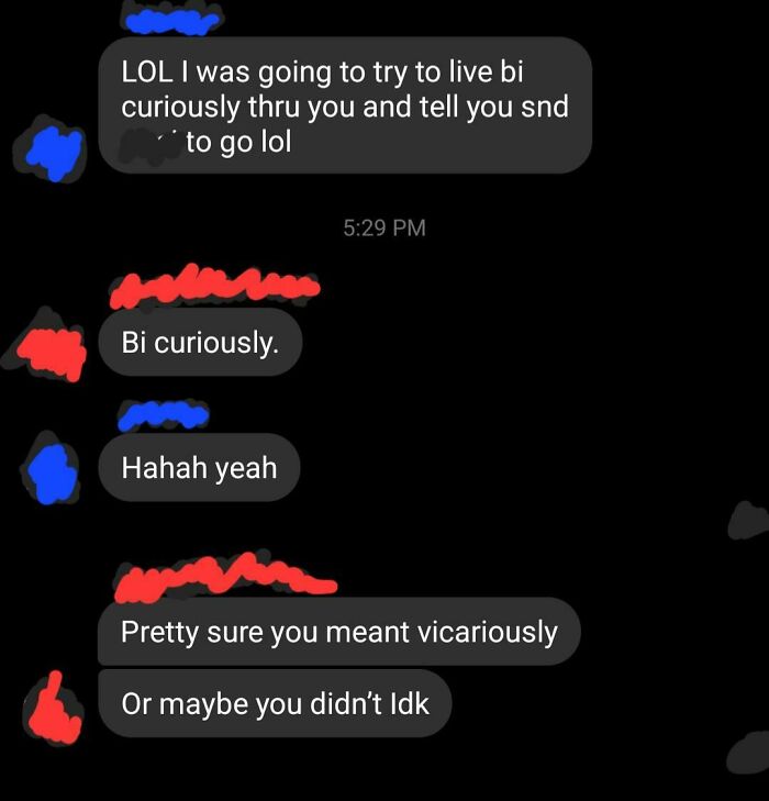 I Was Going To Try To Live Bi Curiously Thru You