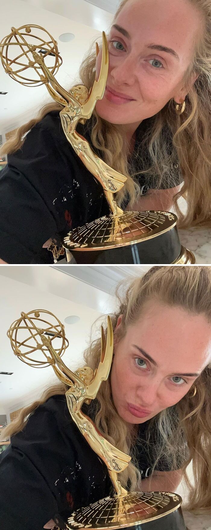 Adele Celebrating With No Make Up On