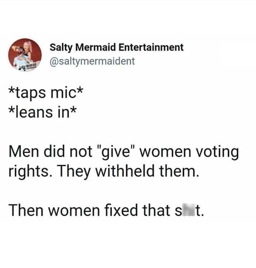 &lsquo;Then Women Are Still Fixing That Sh*t
