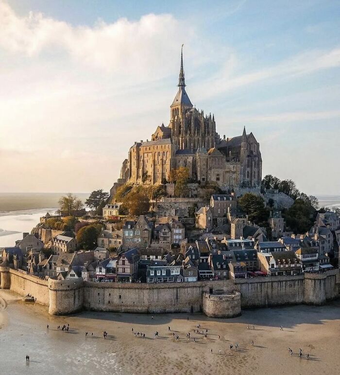 La Abadía del Monte Saint Michel, Francia