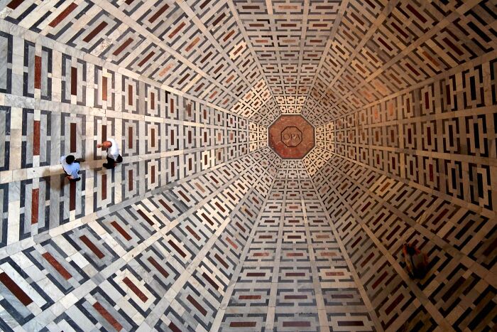 Tile Pattern On The Floor Of Cathedral Of Santa Maria Del Fiore - Florence, Italy
