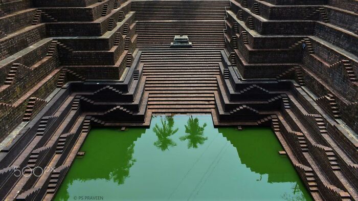 Step Well In Peralassery Temple, Kerala, India