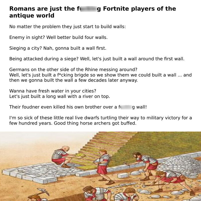 Romans Like Their Walls Way Too Much