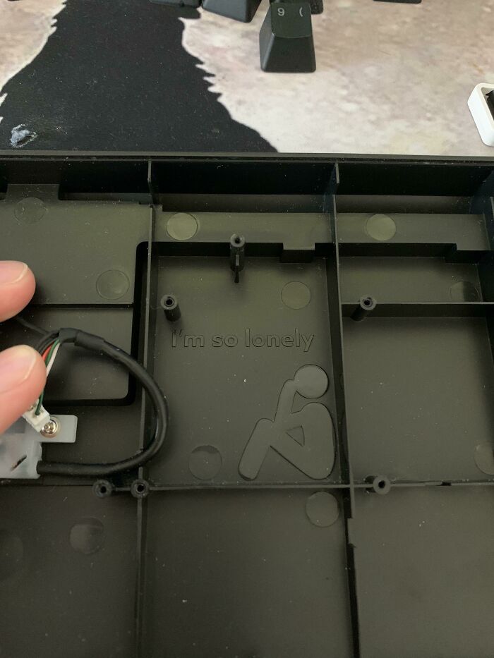 Opened Up My Keyboard And Found This On The Case