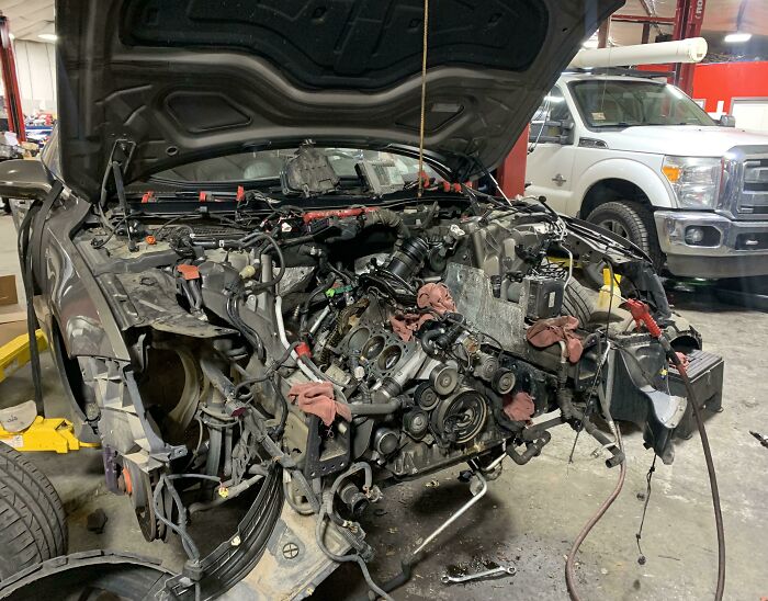 Head Gaskets On Audi A7 Tfsi. I’m Regretting Not Just Pulling The Engine