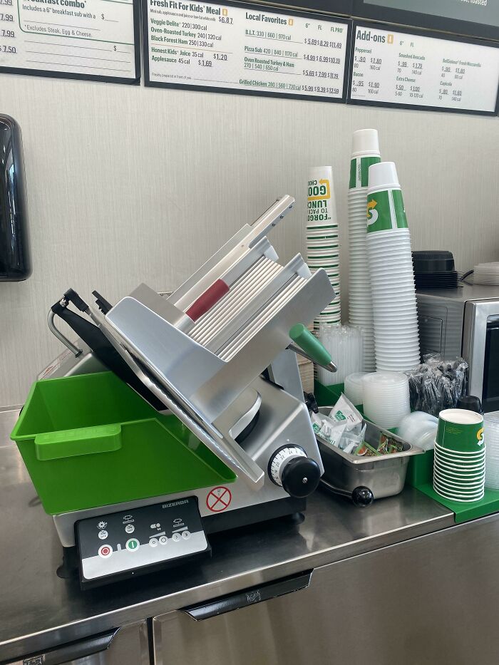 Meat Slicer. My Store Is Super Small So We Have No Room For Anything Now