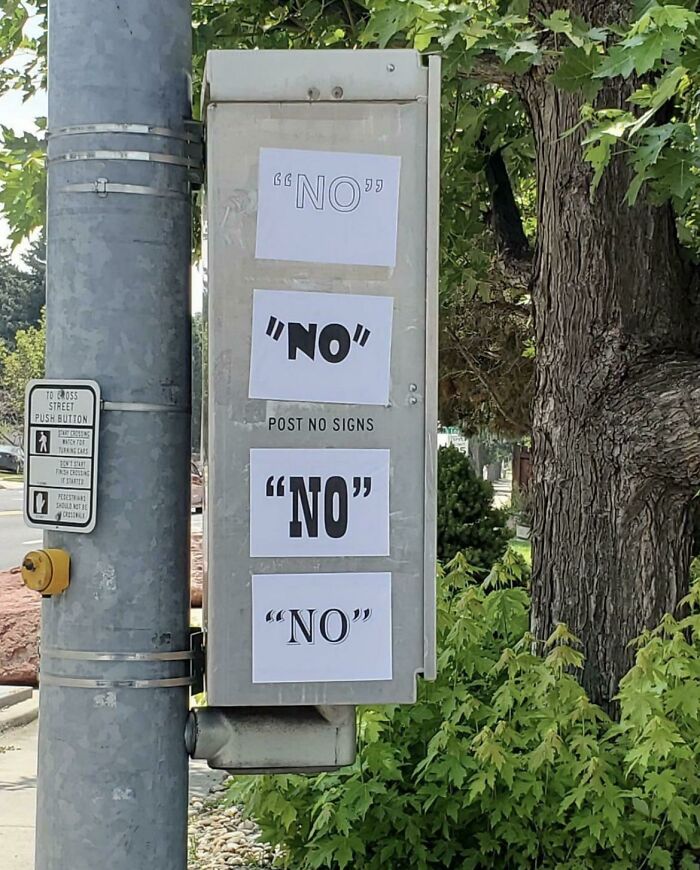 No Signs Were Posted