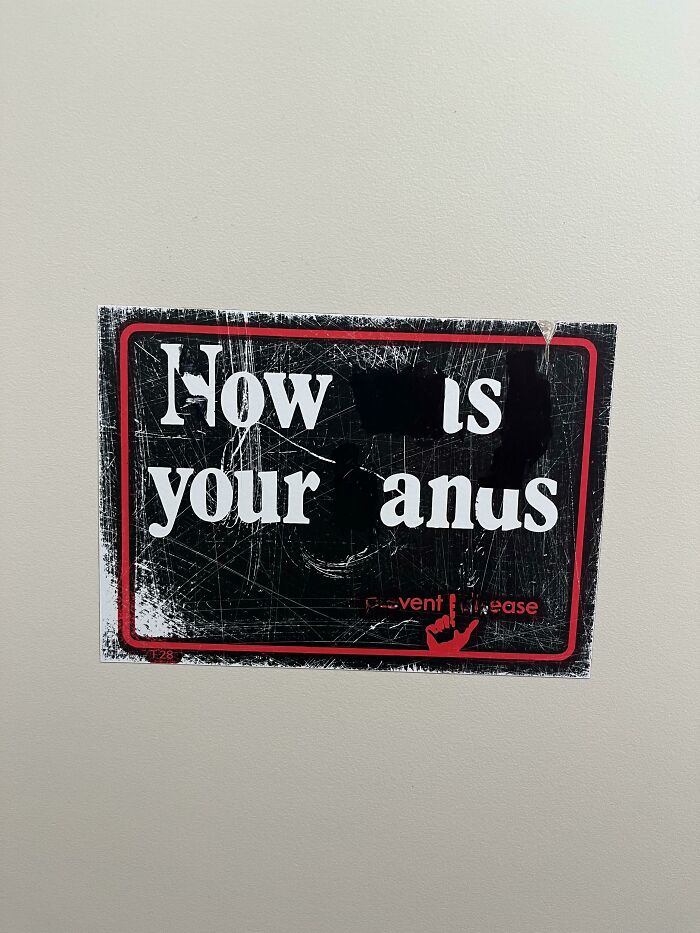 “Now Wash Your Hands” - Toilet Stall Door