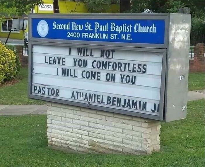 This Sign That Offers Nothing But Comfort