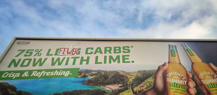 Fewer Carbs