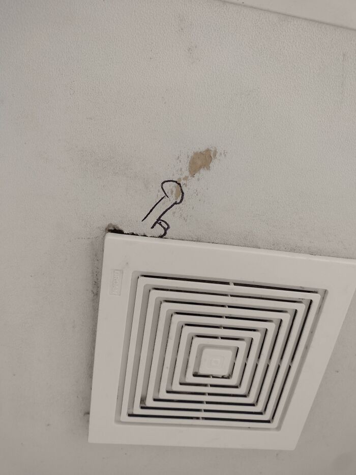 Ceiling Of A Gas Station Got Hit